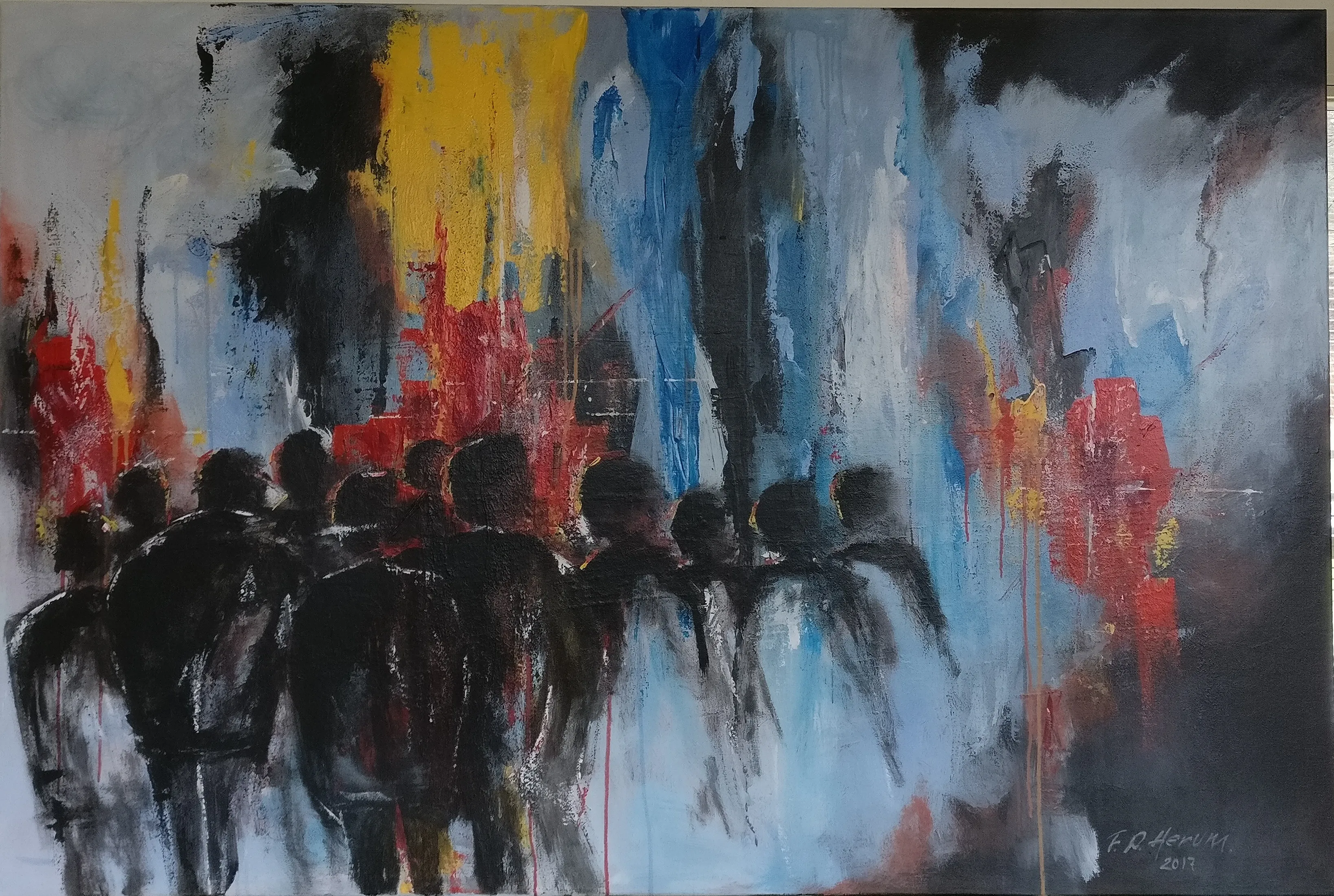 Maleri nr 125 150 cm X 100 cm